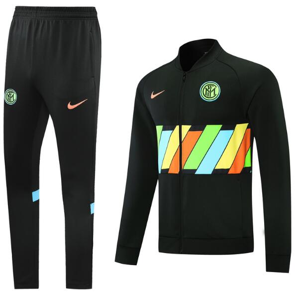 2021/22 Inter Milan Black Training Suits Jacket with Trousers